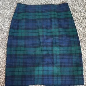 JCrew Size 2 Plaid Pencil Skirt